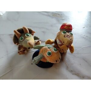 Vintage dinosaur finger puppets fromthe "10 Little Dinosaurs" book series #3/5/7